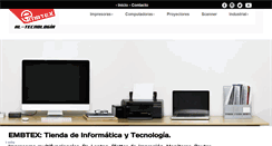 Desktop Screenshot of embtex.com