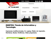 Tablet Screenshot of embtex.com
